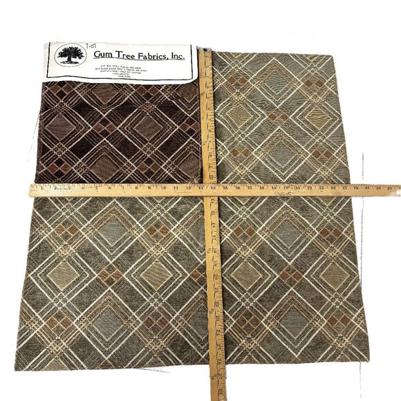 Gum Tree Fabrics upholstery Fabric - cardiff pattern Vtg Sample - Picture 1 of 6